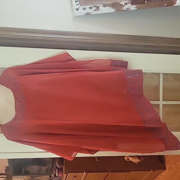 3 pc Chiffon Formal Pant Suit - Picture 3 of 8